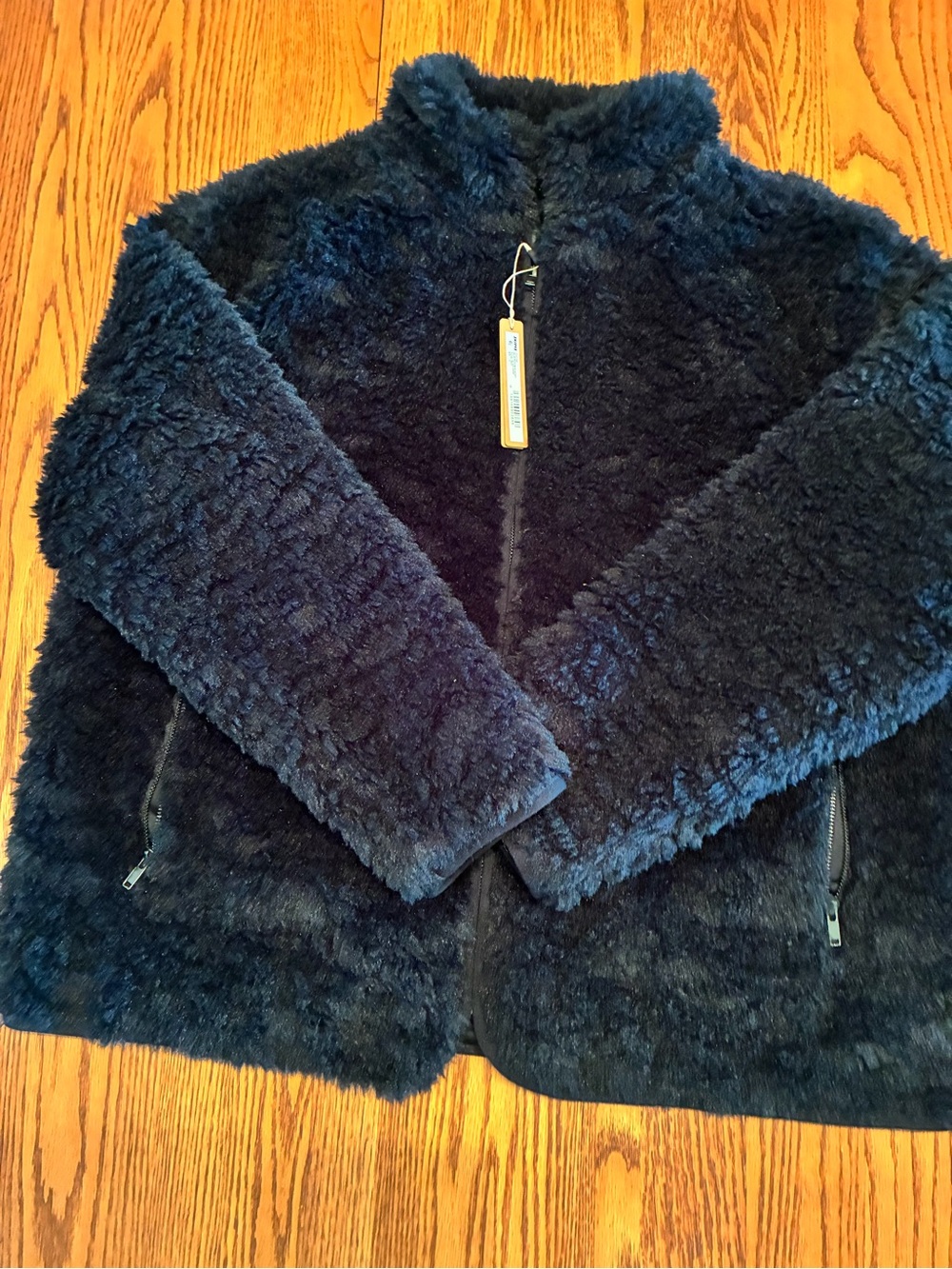 Skims Faux Fur Zip Up Jacket